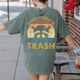 Vintage Raccoon Lovers Comfort Colors Women's T-Shirt | Quirky Back Print Moss