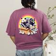 Adopt A Street Cat T-Shirt | Vintage Raccoon & Skunk Women's Top Berry