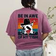 Be In Awe Of My 'Tism | Vintage Raccoon Autism Women's T-Shirt Berry