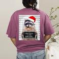Dear Santa Raccoon Tee - Festive Humor Women's Comfort Shirt Berry