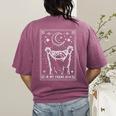 In My Feral Era Women's T-Shirt – Moonlit Raccoon Back Print Berry