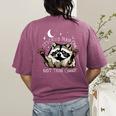 It's Called Trash Can Not Trash Cannot Funny Racoon Women's Comfort Colors T-Shirt Back Print Berry