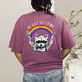 Raccoon Be Gay Do Crime | Rainbow LGBTQ Pride Women's T-Shirt Berry