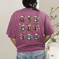 Raccoon Christmas Pajama T-Shirt - Back Print - Cozy Women's Tee Berry