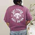 Raccoon Gothic Women's T-Shirt - Comfort Colors, Quirky Back Print Berry