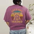 Raccoon Lovers | Fun Animal Print Women's T-Shirt | Comfy Small Size Berry