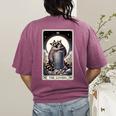 Raccoon Tarot The Lovers Women's Comfort Colors Tee - Back Print Berry