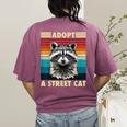 Raccoon Vintage Retro T-Shirt - Unisex Back Print for All Ages Berry