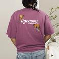 Raccoon Whisperer Women's T-Shirt - Cute Back Print for Animal Lovers Berry