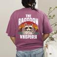 Raccoon Whisperer Women's T-Shirt - Vintage Retro Style for Animal Lovers Berry