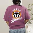 Raccoon Women's T-Shirt - Fun Back Print Tee Berry
