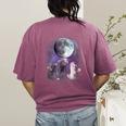 Rats Howling at Moon Women's T-Shirt | Comfort Colors Back Print Berry
