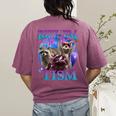 Retro Raccoon Meme Women's T-Shirt - Unique Comfort Colors Style Berry