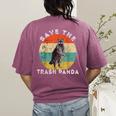Save the Raccoon Retro Sunset Women's T-Shirt - Comfort Colors Berry