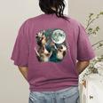 Three Possum Moon Meme Women's T-Shirt - Fun & Quirky Style Berry