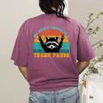 Trash Panda Raccoon Women's T-Shirt – Cozy Back Print Design Berry