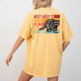 Adopt a Street Cat Tee | Funny Raccoon Lover's Women's Shirt Mustard