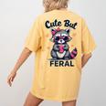 Cute Raccoon Humor Women's Comfort Colors T-Shirt | Summer Trend Mustard