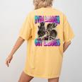 Even Baddies Get Saddies Raccoon Meme Women's Comfort Tee - Fun & Unique Mustard