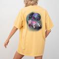 Ferret Women's T-Shirt | Comfort Colors Back Print - Moon Howl Design Mustard