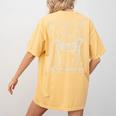 In My Feral Era Women's T-Shirt – Moonlit Raccoon Back Print Mustard