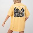 Let's Get Trashed Raccoon & Opossum Women's T-Shirt - Fun Party Style Mustard