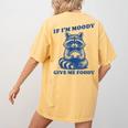 Moody Raccoon Women's T-Shirt - Fun Meme Design | Trash Panda Mustard