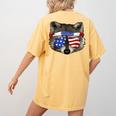 Patriotic Raccoon Women's Comfort T-Shirt - July 4th Style Mustard