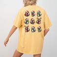 Raccoon Christmas Pajama T-Shirt - Back Print - Cozy Women's Tee Mustard