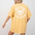 Raccoon Gothic Women's T-Shirt - Comfort Colors, Quirky Back Print Mustard