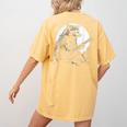Raccoon Guitarist Print Women’s T-Shirt – Comfy Moonlit Vibes Mustard
