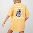Raccoon Love T-Shirt - Women's Comfort Colors - Fun Back Print Mustard