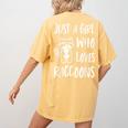 Raccoon Lover Women's T-Shirt | Cute Back Print Comfort Colors Mustard