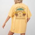 Raccoon Lovers | Fun Animal Print Women's T-Shirt | Comfy Small Size Mustard
