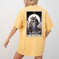 Raccoon Tarot The Lovers Women's Comfort Colors Tee - Back Print Mustard