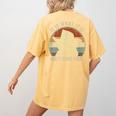 Raccoon Trash Panda T-Shirt - Women's Comfort Fit Back Print Mustard