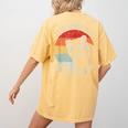 Raccoon Vintage Comfort Women's Tee - Fun Back Print Mustard