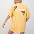 Raccoon Whisperer Women's T-Shirt - Cute Back Print for Animal Lovers Mustard