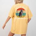 Save the Raccoon Retro Sunset Women's T-Shirt - Comfort Colors Mustard