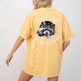 Save The Trash Pandas Raccoon Animal Lover Women's Comfort Colors T-Shirt Back Print Mustard