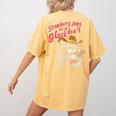 Strawberry Jams Women's Comfort Colors T-Shirt - Fun Raccoon Design Mustard