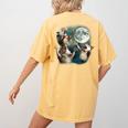Three Possum Moon Meme Women's T-Shirt - Fun & Quirky Style Mustard