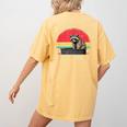 Trash Panda Raccoon Women's T-Shirt - Fun Back Print | Animal Lovers Mustard