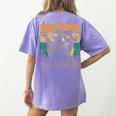Adopt A Street Cat T-Shirt - Artsy Animal Back Print for Women Violet