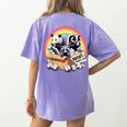 Adopt A Street Cat T-Shirt | Vintage Raccoon & Skunk Women's Top Violet