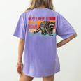 Adopt a Street Cat Tee | Funny Raccoon Lover's Women's Shirt Violet