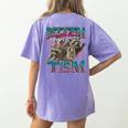 Autism Awareness Raccoon T-Shirt | Women's Comfort Colors | Fun Back Print Violet