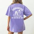 Cowboy Raccoon Women's T-Shirt Back Print | Fun & Quirky Style Violet