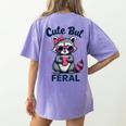Cute Raccoon Humor Women's Comfort Colors T-Shirt | Summer Trend Violet