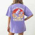 Get In Loser Raccoon Opossum Women's Tee - Fun Comfort Colors Violet